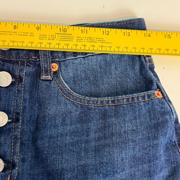 Gap Denim Button Fly Mini Skirt 27 - Picture 6 of 7